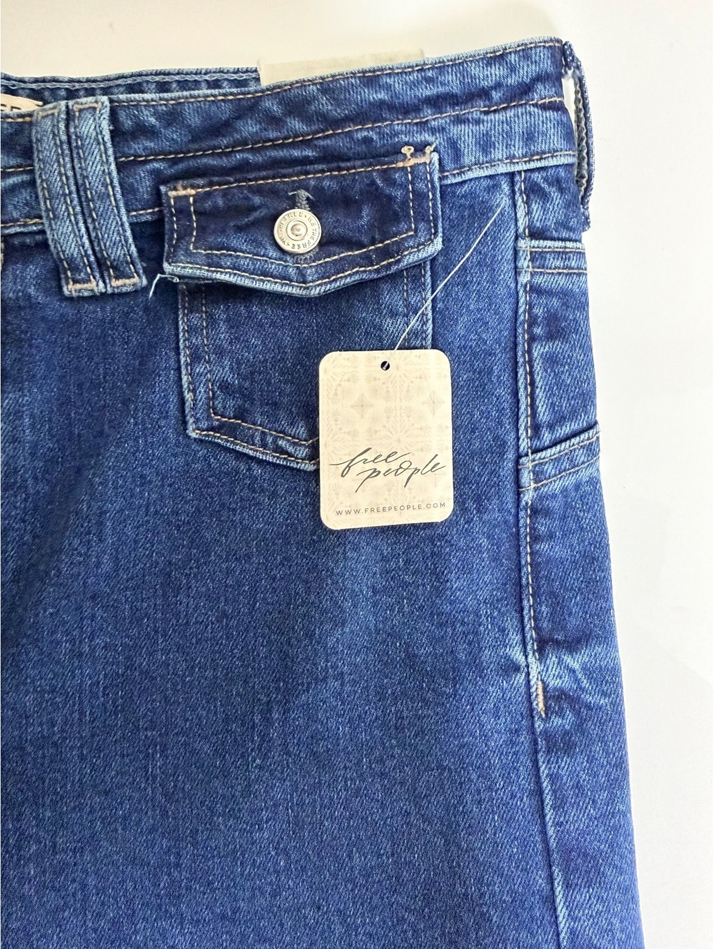Free People Women’s Jeans Keller High Rise Palazzo Size 30 - Picture 7 of 11